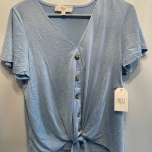 Pinque tie cropped top